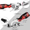 imageGoplus Circular Saw 58 Amp 3500RPM Mini Circular Saw Max Cutting Depth 11116 90 118 45 Compact Saw with 412 24T TCT Blade Miter Function Guide Rule and Dust Port
