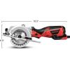 imageGoplus Circular Saw 58 Amp 3500RPM Mini Circular Saw Max Cutting Depth 11116 90 118 45 Compact Saw with 412 24T TCT Blade Miter Function Guide Rule and Dust Port