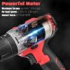 imageGoplus Cordless Drill 18V 12 Compact DrillDriver Kit 2Speed Electric Drill 1611 Clutch 390 Inlb Torque 22000mAh Lithium Ion Batteries Fast Charger Builtin LED