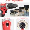 imageGoplus Cordless Drill 18V 12 Compact DrillDriver Kit 2Speed Electric Drill 1611 Clutch 390 Inlb Torque 22000mAh Lithium Ion Batteries Fast Charger Builtin LED