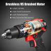 imageGoplus Cordless Drill 20V Brushless 12 Drill Driver Kit Hammer Drill Set with Battery and Charger 60Nm Torque 20111 Clutch 2Variable Speed 32pcs Accessories