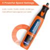 imageGoplus Cordless Rotary Tool Kit with 40 Accessories 8V Liion 5Speed Front LED Lights MultiPurpose Rotary Tool Set Perfect for Cutting Wood Carving Engraving Polishing and Detail Sanding