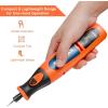 imageGoplus Cordless Rotary Tool Kit with 40 Accessories 8V Liion 5Speed Front LED Lights MultiPurpose Rotary Tool Set Perfect for Cutting Wood Carving Engraving Polishing and Detail Sanding