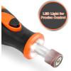 imageGoplus Cordless Rotary Tool Kit with 40 Accessories 8V Liion 5Speed Front LED Lights MultiPurpose Rotary Tool Set Perfect for Cutting Wood Carving Engraving Polishing and Detail Sanding