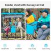 imageGoplus Double Beach Chair with Canopy Shade Folding Lawn Camping Chairs with Sunshade ampamp Mini Table Beverage Holder ampamp Carrying Bag for Outdoor Travel Hiking Fishing PoolsideBlue
