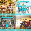 imageGoplus Double Beach Chair with Canopy Shade Folding Lawn Camping Chairs with Sunshade ampamp Mini Table Beverage Holder ampamp Carrying Bag for Outdoor Travel Hiking Fishing PoolsideLake Blue
