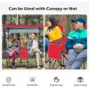 imageGoplus Double Beach Chair with Canopy Shade Folding Lawn Camping Chairs with Sunshade ampamp Mini Table Beverage Holder ampamp Carrying Bag for Outdoor Travel Hiking Fishing PoolsideRed