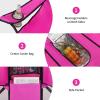 imageGoplus Double Camping Chair with Umbrella Folding Loveseat Chairs wCanopy Shade Carrying Bag Table Cup Holder Portable Beach Chairs Outdoor Picnic Patio BlackPink