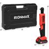 imageGoplus Electric Cordless Ratchet Wrench Set 12V 38 45 Nm Power Ratchet Wrench Tool Kit wLED Light 2 Packs 20Ah LithiumIon Battery Fast Charger 7pcs Sockets and 14quot Socket Adapter