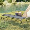 imageGoplus Folding Camping Cot Heavy Duty Collapsible Foldable Camping Bed for Adults Kids with NonSlip Foot Pad Indoor Outdoor Portable Sleeping Cot for Hiking Camping Fishing BlueGrey