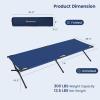 imageGoplus Folding Camping Cot with Carrying Bag Portable Lightweight Outdoor Sleeping Bed for Adults Kids 300LBS Weight Capacity HeavyDuty Camping Bed for TravelingNavy