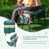 imageGoplus Garden Kneeler and Seat Foldable Garden Bench for Kneeling ampamp Sitting Widened 8quot EVA Soft Foam Pad HeavyDuty Garden Stool w 2 Large Tool Pouches Gardening Gift for Women Men SeniorsGreen