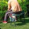 imageGoplus Garden Kneeler and Seat Foldable Garden Bench for Kneeling ampamp Sitting Widened 8quot EVA Soft Foam Pad HeavyDuty Garden Stool w 2 Large Tool Pouches Gardening Gift for Women Men SeniorsGreen