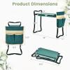imageGoplus Garden Kneeler and Seat Foldable Garden Bench for Kneeling ampamp Sitting Widened 8quot EVA Soft Foam Pad HeavyDuty Garden Stool w 2 Large Tool Pouches Gardening Gift for Women Men SeniorsGreen