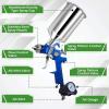 imageGoplus HVLP Air Spray Gun Set 2 Full Size ampamp 1 Detail Spray Guns w10mm14mm17mm Nozzles Auto Gravity Feed Spray Gun wAir Regulator Automotive Paint Spray Gun for Car Furniture Primer Basecoat