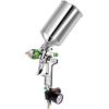 imageGoplus HVLP Spray Gun Gravity Feed Paint Gun Auto Paint Air Spray Gun 25mm Nozzle Size 1000 cc Aluminum Cup WAir Regulator