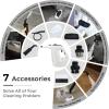 imageGoplus Handheld Steam Cleaner 1400W Pressurized Steam Cleaner wContinuous Steam wUnlimited Use Time 135 OZ Water Tank Child Lock ampamp 14Piece Accessory Kit Portable ChemicalFree Steamer MopGrey  White