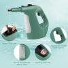 imageGoplus Handheld Steam Cleaner 1400W Pressurized Steam Cleaner wContinuous Steam wUnlimited Use Time 135 OZ Water Tank Child Lock ampamp 14Piece Accessory Kit Portable ChemicalFree Steamer MopGreen