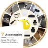 imageGoplus Handheld Steam Cleaner 1400W Pressurized Steam Cleaner wContinuous Steam wUnlimited Use Time 135 OZ Water Tank Child Lock ampamp 14Piece Accessory Kit Portable ChemicalFree Steamer MopYellow