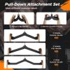 imageGoplus LAT Pulldown Attachment Set 5PCS Tbar Vbar Pulley Cable Attachments for Home Gym Fitness Pull Down Bar Back Strength Training Bicep Tricep Handle Grips