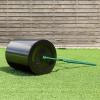 imageGoplus Lawn Roller 16 Gallon60 L HeavyDuty PushPullTow Behind WaterSand Filled Sod Drum Roller for Garden Yard Park Grass 16 by 20Inch