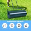 imageGoplus Lawn Roller PushPullTow Behind WaterSand Filled Steel Sod Drum Roller with UShaped Handle Yard Roller for Garden Backyard Grass 17 Gallon63 L 36quotx12quot BlackGreen