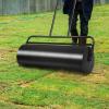 imageGoplus Lawn Roller PushPullTow Behind WaterSand Filled Steel Sod Drum Roller with UShaped Handle Yard Roller for Garden Backyard Grass 17 Gallon63 L 36quotx12quot BlackBlack