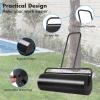 imageGoplus Lawn Roller PushPullTow Behind WaterSand Filled Steel Sod Drum Roller with UShaped Handle Yard Roller for Garden Backyard Grass 17 Gallon63 L 36quotx12quot BlackBlack
