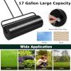 imageGoplus Lawn Roller PushPullTow Behind WaterSand Filled Steel Sod Drum Roller with UShaped Handle Yard Roller for Garden Backyard Grass 17 Gallon63 L 36quotx12quot BlackBlack