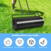 imageGoplus Lawn Roller PushPullTow Behind WaterSand Filled Steel Sod Drum Roller with UShaped Handle Yard Roller for Garden Backyard Grass 17 Gallon63 L 36quotx12quot BlackBlack