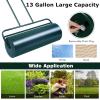 imageGoplus Lawn Roller PushPullTow Behind WaterSand Filled Steel Sod Drum Roller with UShaped Handle Yard Roller for Garden Backyard Grass 17 Gallon63 L 36quotx12quot BlackGreen
