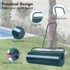 imageGoplus Lawn Roller PushPullTow Behind WaterSand Filled Steel Sod Drum Roller with UShaped Handle Yard Roller for Garden Backyard Grass 17 Gallon63 L 36quotx12quot BlackGreen