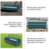 imageGoplus Lawn Roller PushPullTow Behind WaterSand Filled Steel Sod Drum Roller with UShaped Handle Yard Roller for Garden Backyard Grass 17 Gallon63 L 36quotx12quot BlackGreen