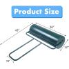 imageGoplus Lawn Roller PushPullTow Behind WaterSand Filled Steel Sod Drum Roller with UShaped Handle Yard Roller for Garden Backyard Grass 17 Gallon63 L 36quotx12quot BlackGreen
