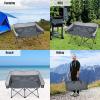 imageGoplus Loveseat Camping Chair Double Folding Chair for Adults Couples wStorage Bags ampamp Padded High Backrest Oversize Camp Seat for Fishing Picnic BlueGrey