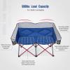 imageGoplus Loveseat Camping Chair Double Folding Chair for Adults Couples wStorage Bags ampamp Padded High Backrest Oversize Camp Seat for Fishing Picnic BlueBlue