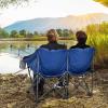 imageGoplus Loveseat Camping Chair Double Folding Chair for Adults Couples wStorage Bags ampamp Padded High Backrest Oversize Camp Seat for Fishing Picnic BlueBlue