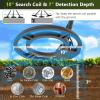 imageGoplus Metal Detector for Adults Professional Higher Accuracy Gold Finder with IP68 Waterproof 10 Coil LCD Display All Metal ampamp Pinpoint ampamp Disc Mode Shovel Scoop Headphone Treasure Hunting