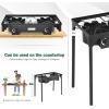 imageGoplus Outdoor Camping Stove 3 Burner Propane Gas Cooker wDetachable Legs ampamp CSA Regulator ampamp 020 PSI Regulator for Camp Patio RV Cast Iron 225000BTUDual Burner  150 000 BTU