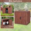 imageGoplus Outdoor Storage Cabinet Wood Garden Tool Shed with Doors for Patio Backyard 30quot x 22quot x 285quot