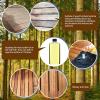 imageGoplus Outdoor Storage Cabinet Wood Garden Tool Shed with Doors for Patio Backyard 30quot x 22quot x 285quot