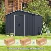 imageGoplus Outdoor Storage Shed with Floor Foundation Large Garden Tool Bike Shed with Lockable Sliding Door ampamp Air Vents WeatherResistant Metal Sheds ampamp Outdoor Storage for Backyard Patio Lawn62 x 53 x 75