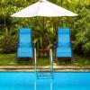 imageGoplus Oversized Zero Gravity Chair XLExtended Version Outdoor Recliner wCup Holder ampamp Detachable Headrest Foldable Mesh Lounge Chairs for Patio Pool Porch ampamp Deck 500LBS Set of 2 BeigeBlue