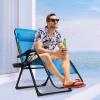 imageGoplus Oversized Zero Gravity Chair XLExtended Version Outdoor Recliner wCup Holder ampamp Detachable Headrest Foldable Mesh Lounge Chairs for Patio Pool Porch ampamp Deck 500LBS Set of 2 BeigeBlue