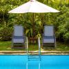 imageGoplus Oversized Zero Gravity Chair XLExtended Version Outdoor Recliner wCup Holder ampamp Detachable Headrest Foldable Mesh Lounge Chairs for Patio Pool Porch ampamp Deck 500LBS Set of 2 BeigeNavy