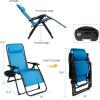 imageGoplus Oversized Zero Gravity Chair XLExtended Version Outdoor Recliner wCup Holder ampamp Detachable Headrest Foldable Mesh Lounge Chairs for Patio Pool Porch ampamp Deck 500LBS Set of 2 BeigeBlue