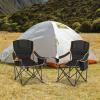 imageGoplus Reclining Camping Chair with Removable Footrest 2in1 Folding Lounge Chair wAdjustable Backrest Storage Bag ampamp Cup HolderPortable Recliner Cozy Lounge Chair for Picnic Fishing 1