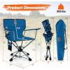 imageGoplus Swivel Camping Chair Potable Hunting Chair for Adults wCup Holder ampamp Carrying Bag Folding 360degree Free Rotation Lawn Chair for Fishing Picnic Hiking OutdoorBlue