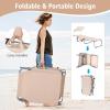 imageGoplus Tanning Chair Foldable Beach Lounge Chair with 360Canopy Sun Shade Side Pocket 5Position Adjustable Outdoor Chaise Lounge Chair for Patio Pool Yard Lawn 2 BeigeBeige