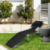 imageGoplus Tanning Chair Folding Beach Lounge Chair with Face ampampArm Hole 5Position AdjustableRemovable PillowSide Pocket Sunbathing Chair Portable Outdoor Lounge Chair for Patio Pool Lawn 1 BeigeBlack